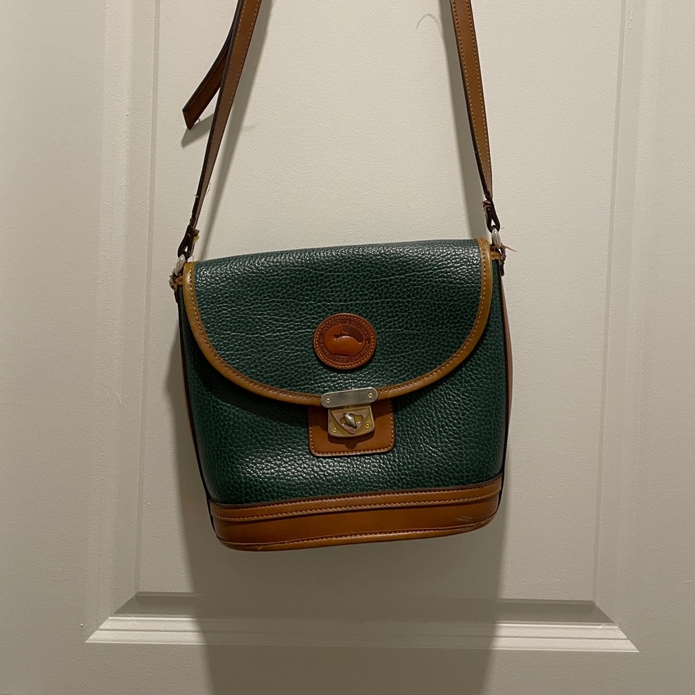 Vintage forest green Dooney & Burke purse